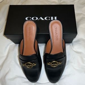 AUTHENTIC Coach Scotty LTR Black Slides